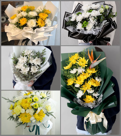 山东青岛即墨市龙泉街道李家蒲渠村白事花束代送